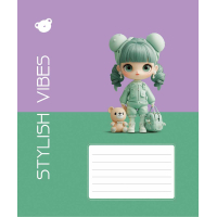 Notebook Schoolboy Stylish vibes 12 sheets cell (012-3568K)