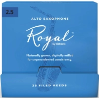 D'Addario Royal Sax Reed - Alto Sax #2.5 - 25 Pack (RJB0125-B25)