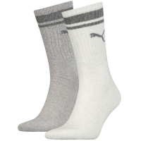 Socks Puma Crew Heritage Stripe Unisex 261058001-002 light gray 39-42 (8718824801056)