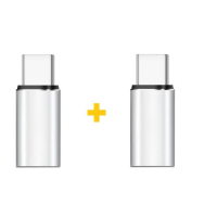 Перехідник Lightning F to USB-C M 2PCS silver XoKo (XK-AC025-SL2)