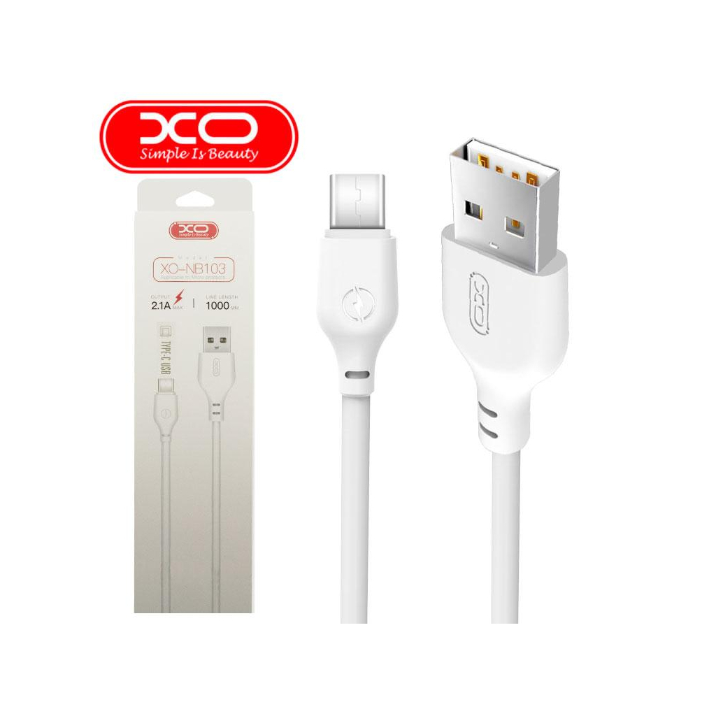 Дата кабель USB 2.0 AM to Micro 5P 1.0m 2.1A white XO (XO-NB-103-MC-1-WH) Дата кабель USB 2.0 AM to Micro 5P 1.0m 2.1A white XO (XO-NB-103-MC-1-WH)