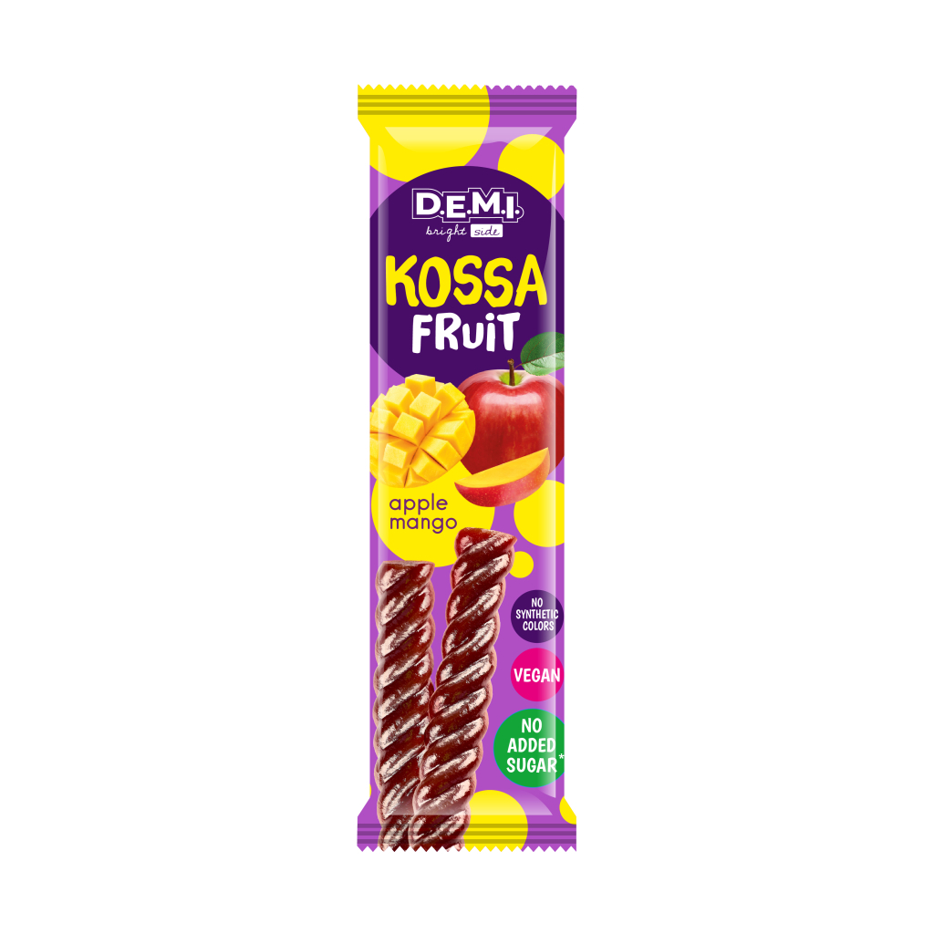 Цукерка Demi Kossa Fruit Пастила фруктова з смаком манго 15 г (de.21487) Цукерка Demi Kossa Fruit Пастила фруктова з смаком манго 15 г (de.21487)