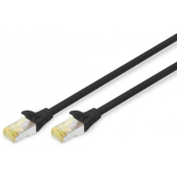 Патч-корд 2м CAT 6a S-FTP, AWG 26/7, Cu, LSZH, black Digitus (DK-1644-A-020/BL)