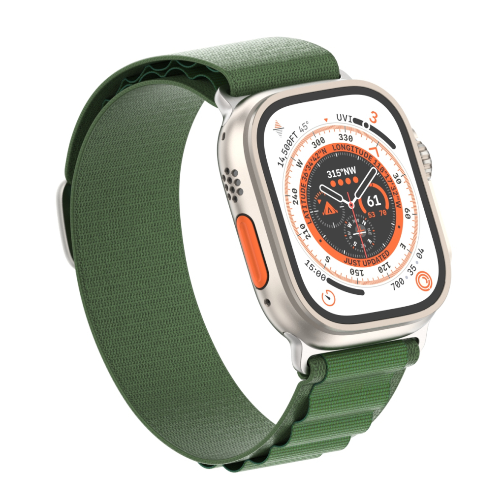 Ремінець до смарт-годинника Armorstandart Alpina Band для Apple Watch 49/46/45/44/42 (Series 1-3) Green (ARM64981) Ремінець до смарт-годинника Armorstandart Alpina Band для Apple Watch 49/46/45/44/42 (Series 1-3) Green (ARM64981)