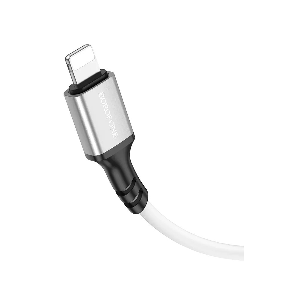 Дата кабель USB 2.0 AM to Lightning silicone BX83 white BOROFONE (6974443386363) Дата кабель USB 2.0 AM to Lightning silicone BX83 white BOROFONE (6974443386363)