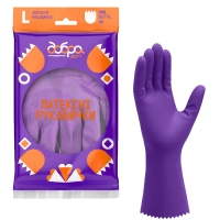 Household gloves Good Housewife Latex Collection Knockout Size L (4820086523721)