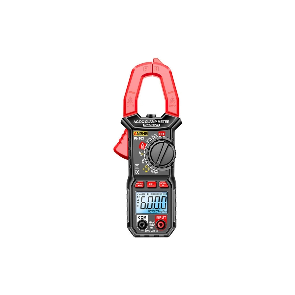 Токові кліщі ANENG PN103 V (AC/DC), A (AC/DC), Ω, C, Hz (NCV, True RMS) (PN103)