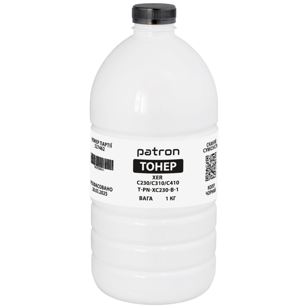 Тонер XER C230/C310/C410 1 кг, Black Patron (PN-XC230-B-1)