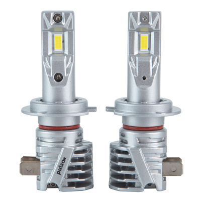 Автолампа PULSO LED-chips 7535/9-18v/2x28w/6000Lm/6500K (M6-H7)