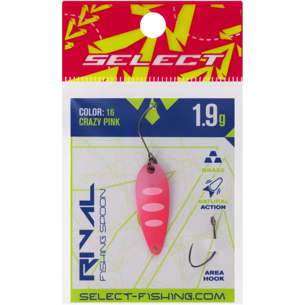 Блешня Select Rival 1.9g 30mm 16 Crazy Pink (1870.79.95) Блешня Select Rival 1.9g 30mm 16 Crazy Pink (1870.79.95)