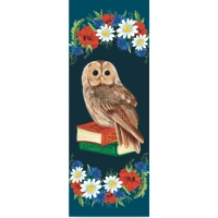 Bookmarks for books by Lyutsynka "Owl" 1 pc. (LK000000009) (2000000000009)