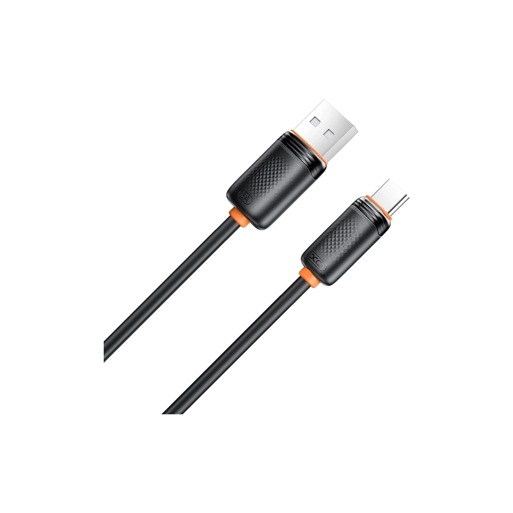 Дата кабель USB 2.0 AM to USB-C 1.0m 3A black XO (NB302-AC.black)