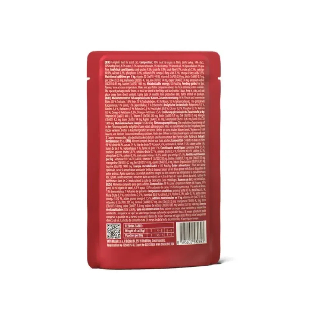Вологий корм для кішок Carnilove Gravy Duck with Catnip 85 г (8595602584659)