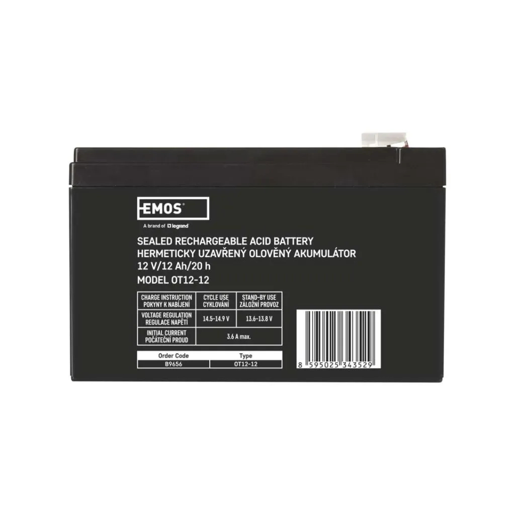 Батарея до ДБЖ EMOS 12V 12Ah (B9656) Батарея до ДБЖ EMOS 12V 12Ah (B9656)