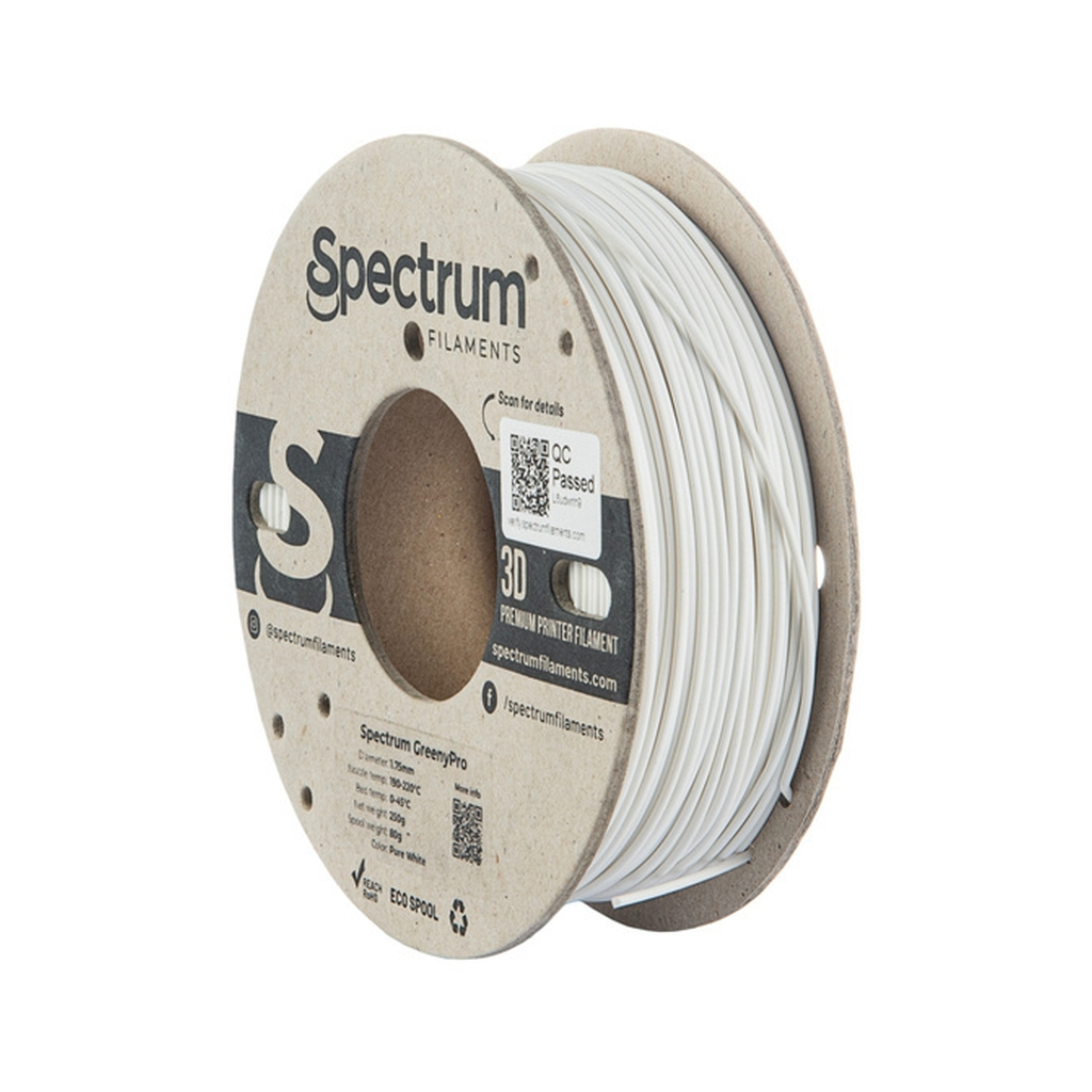 Пластик для 3D-принтера Spectrum GreenyPro 1.75mm 0.25 kg White, Pure (80995)