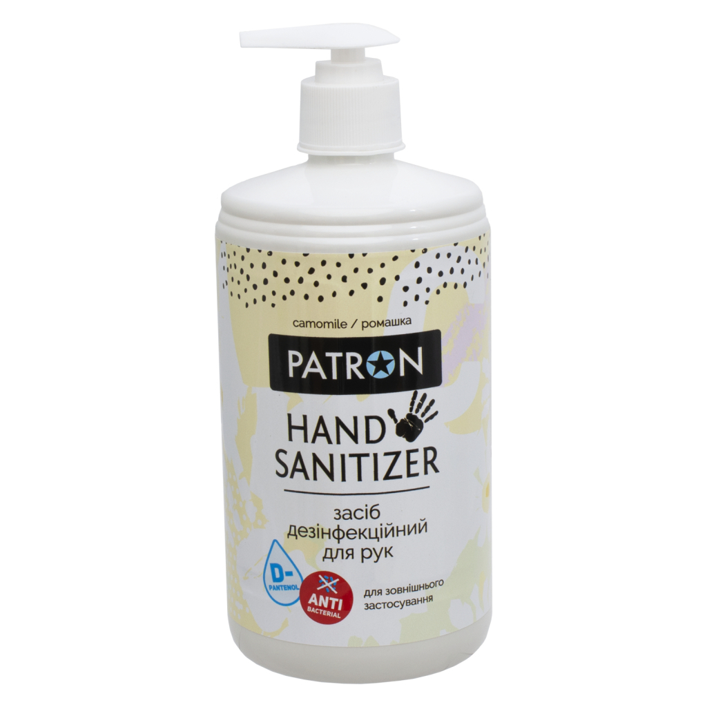 Антисептик для рук Patron Camomile 700 мл (F3-037-0.7L) Антисептик для рук Patron Camomile 700 мл (F3-037-0.7L)