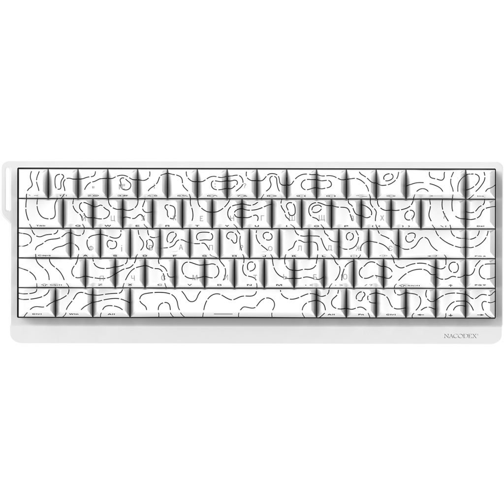 Клавіатура Ajazz NacodeX NK68 V2 Red Switch LED USB UA White (NK68-V2-R-S-W) Клавіатура Ajazz NacodeX NK68 V2 Red Switch LED USB UA White (NK68-V2-R-S-W)