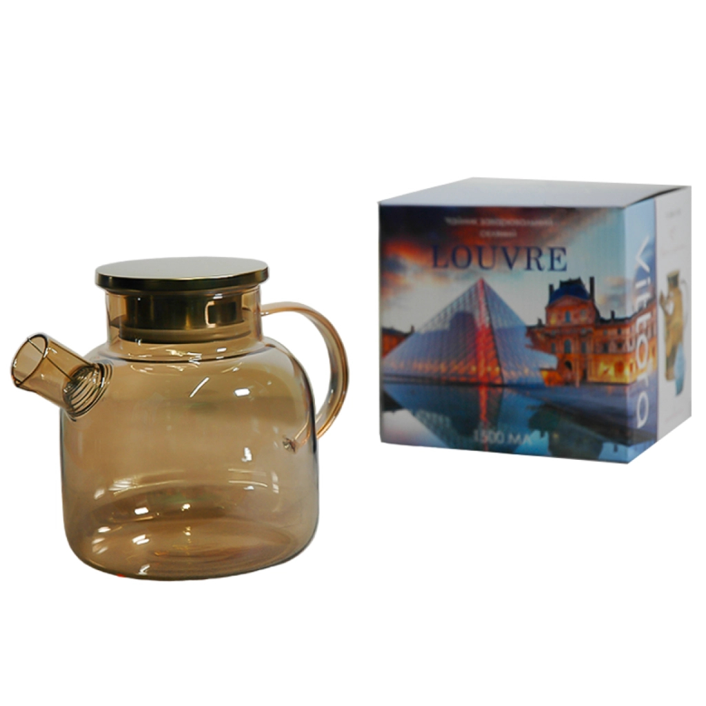 Заварник Vittora Louvre скляний 1500 мл (VT-5506-1500)