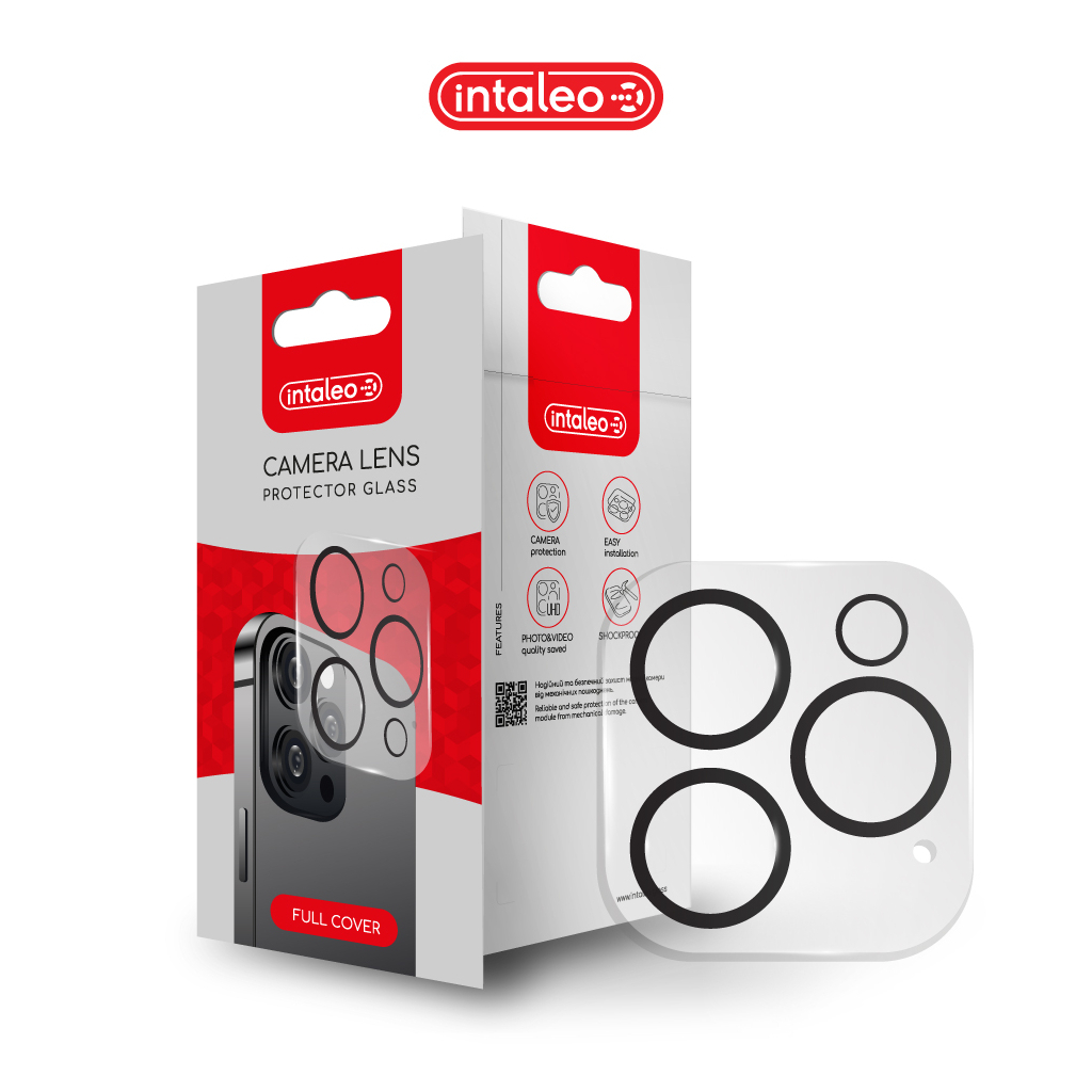 Скло захисне Intaleo Camera Lens Apple iPhone 16 Pro/16 Pro Max Black (1283126596711)