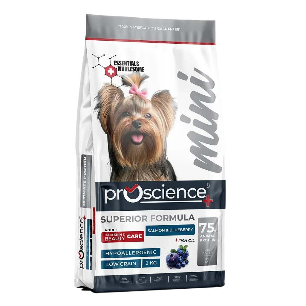Сухий корм для собак ProScience Mini Adult Dog Salmon & Blueberry 7 кг (8694686407653)