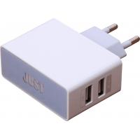 Зарядний пристрій Just Thunder Dual USB Wall Charger (2.1A/10W, 2*USB) (WCHRGR-THNDR-WHT)