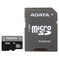 Карта пам'яті ADATA 8GB microSD class 10 (AUSDH8GUICL10-RA1)