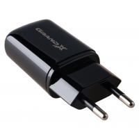 Зарядний пристрій Grand-X 5V 2,1A USB Black + DC cable 1m size 2,5mm (CH-15C25B)