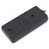 Мережевий фільтр живлення REAL-EL REAL-EL RS-8 PROTECT, 1.8m, black (EL122300021)