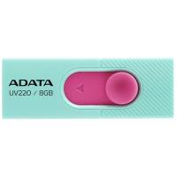 USB флеш накопичувач ADATA 8GB UV220 Green/Pink USB 2.0 (AUV220-8G-RGNPK)