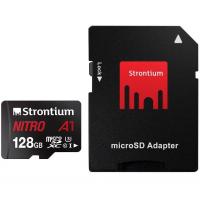 Карта пам'яті Strontium Flash 128GB microSDXC class 10 UHS-1 U3 NITRO A1 (SRN128GTFU3A1A)