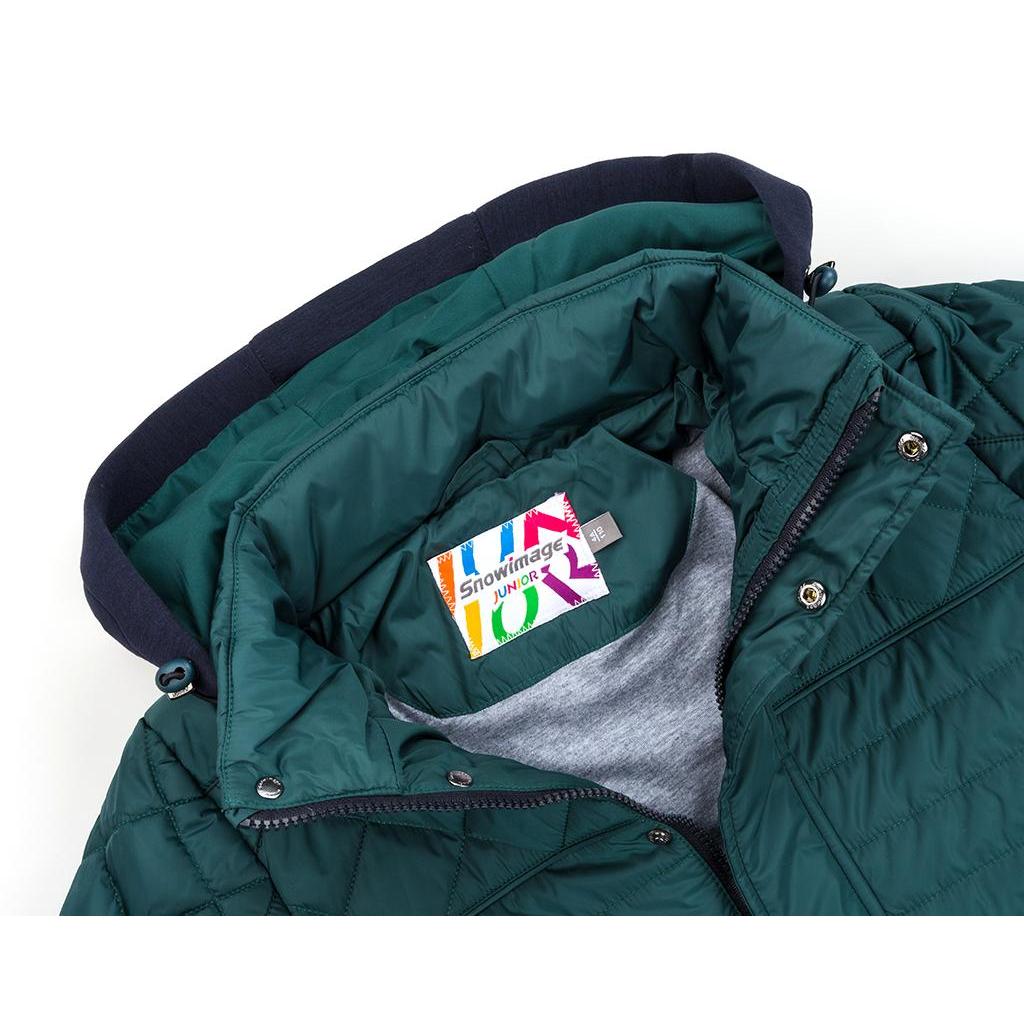 Куртка дитяча Snowimage з капюшоном на манжетах (SICMY-G308-128B-green)