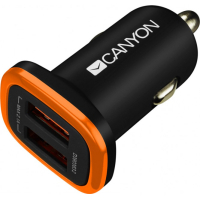 Зарядний пристрій Canyon Universal 2xUSB car adapter (CNE-CCA02B)