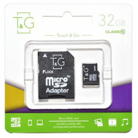 Карта пам'яті T&G 32GB microSDHC class 10 UHS-I (TG-32GBSD10U1-01)