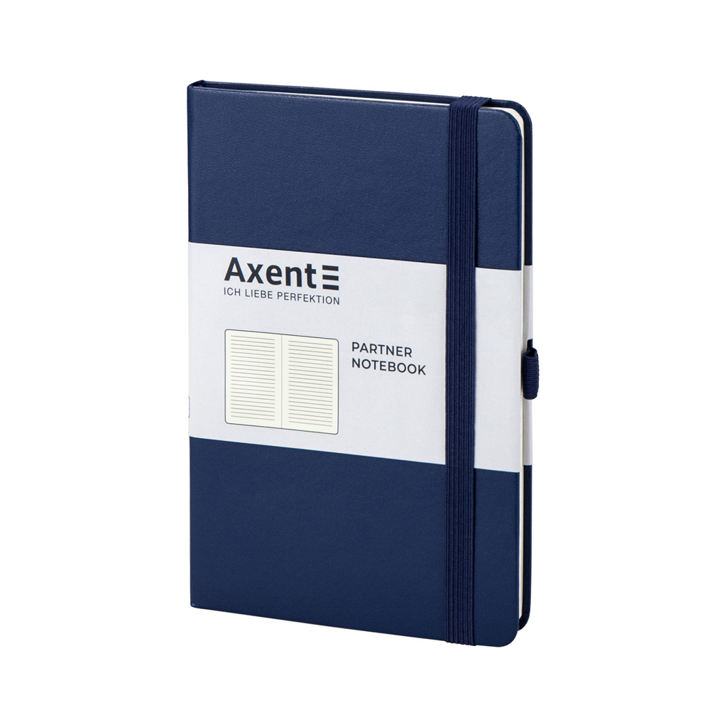 Книга записна Axent Partner 125х195 мм в лінійку 96 аркушів Синя (8308-02-A) Книга записна Axent Partner 125х195 мм в лінійку 96 аркушів Синя (8308-02-A)