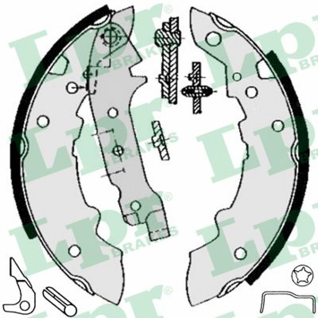 Гальмівні колодки LPR 04471 Гальмівні колодки LPR 04471