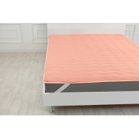 Mattress pad MirSon No. 1761 Eco Light Coral Silk on elastic in the corners 140x200 cm (2200003712063)