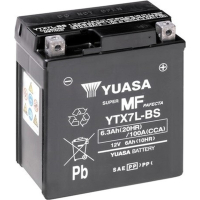 Car battery Yuasa 12V 6Ah MF VRLA Battery AGM (YTX7L-BS)