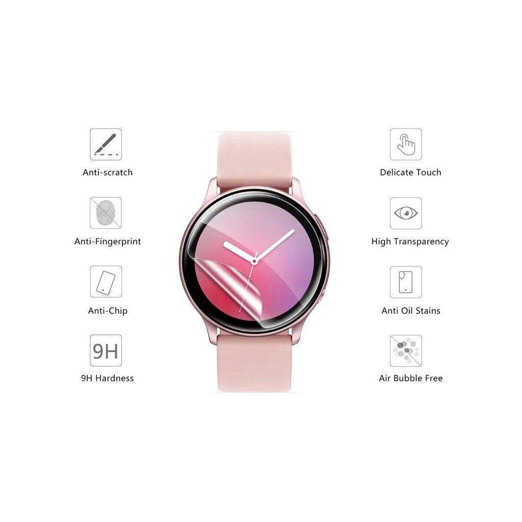 Плівка захисна Drobak Hydrogel Samsung Galaxy Watch 4 46mm (2шт) (313156) (313156) Плівка захисна Drobak Hydrogel Samsung Galaxy Watch 4 46mm (2шт) (313156) (313156)