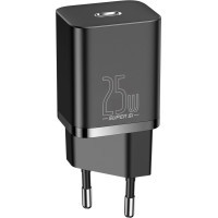Зарядний пристрій Baseus 1xUSB 25W (USB-C) + Cable Type-C black (TZCCSUP-L01)