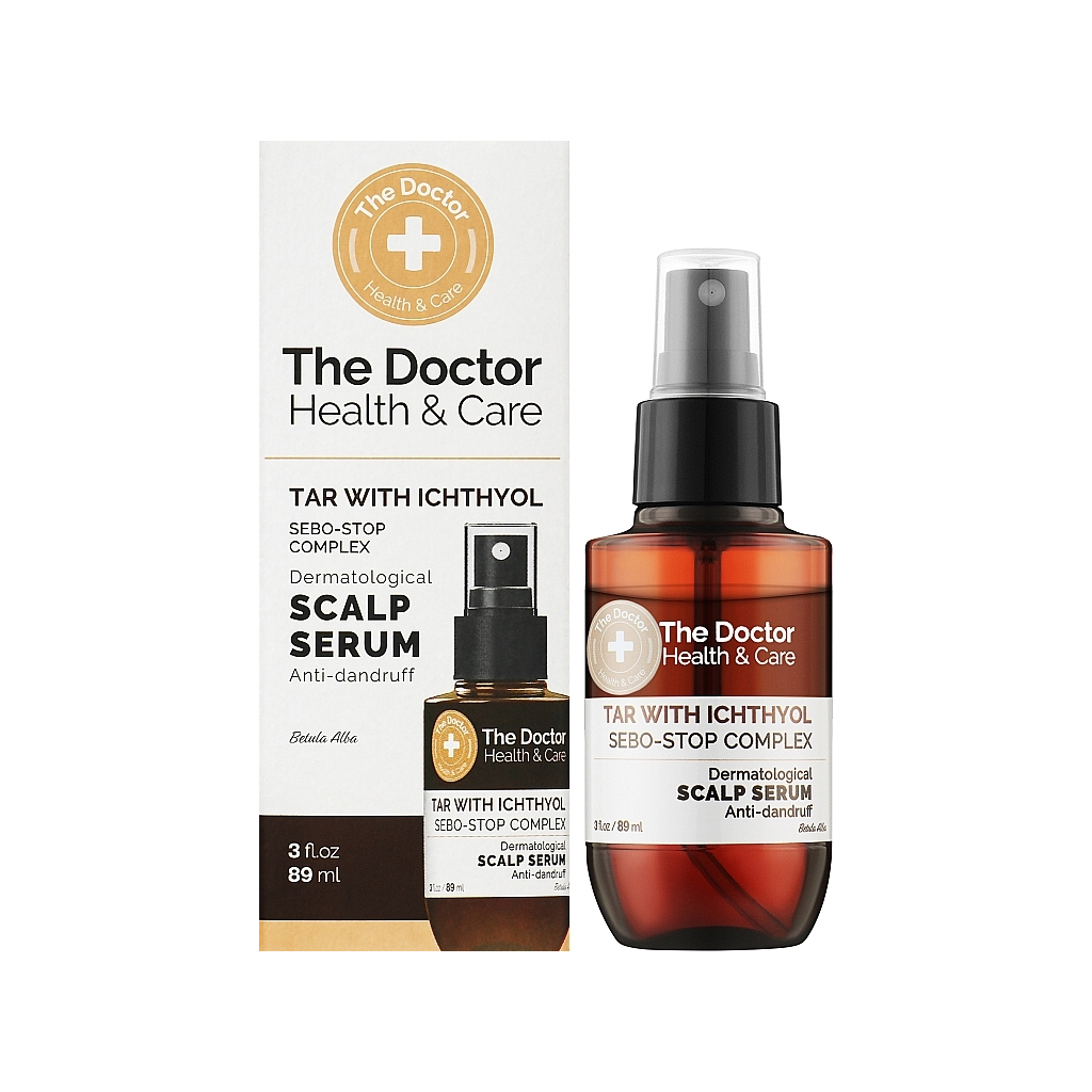 Сироватка для волосся The Doctor Health & Care Tar with Ichthyol + Sebo-Stop complex Проти лупи 89 мл (8588009351030)