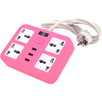 Network power filter Voltronic TV-T15, 4x, 3*USB Pink (TV-T15-Pink)