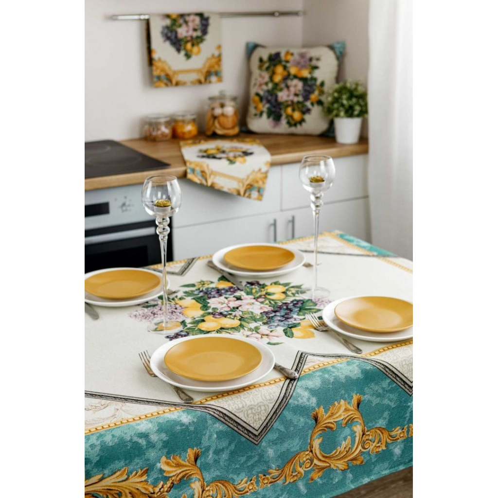 Скатертина Прованс гобеленова Verna 135х140 см (4823093447233) Скатертина Прованс гобеленова Verna 135х140 см (4823093447233)