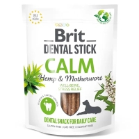 Brit Dental Stick Calm Calming Dog Treats, Hemp & Motherwort 251g (8595602564385)