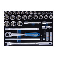 Set of tools KING TONY 1/2" 33 pcs. (9-4333MRV04)
