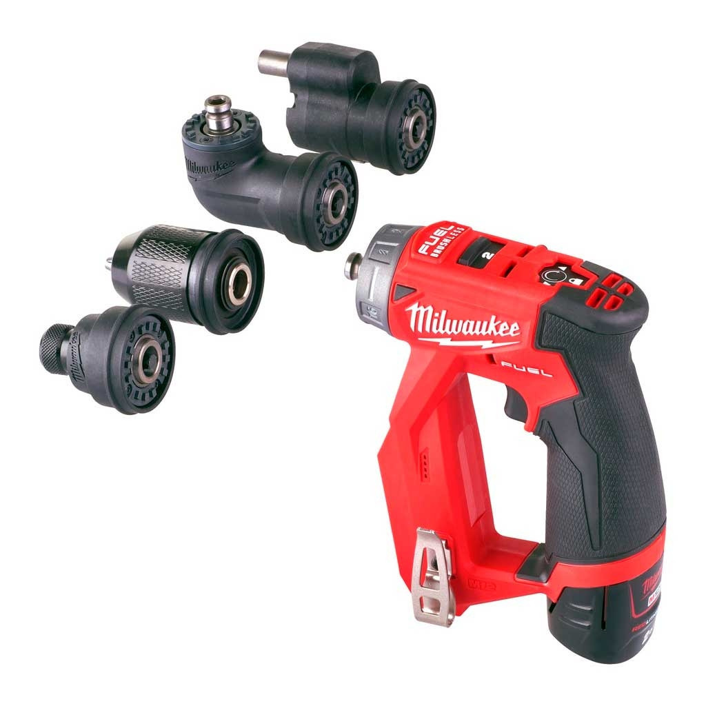 Шуруповерт Milwaukee M12 FDDXKIT-0X, 34Нм, 4 насадки FIXTEC, HD кейс (без АКБ та ЗП) (4933471332)