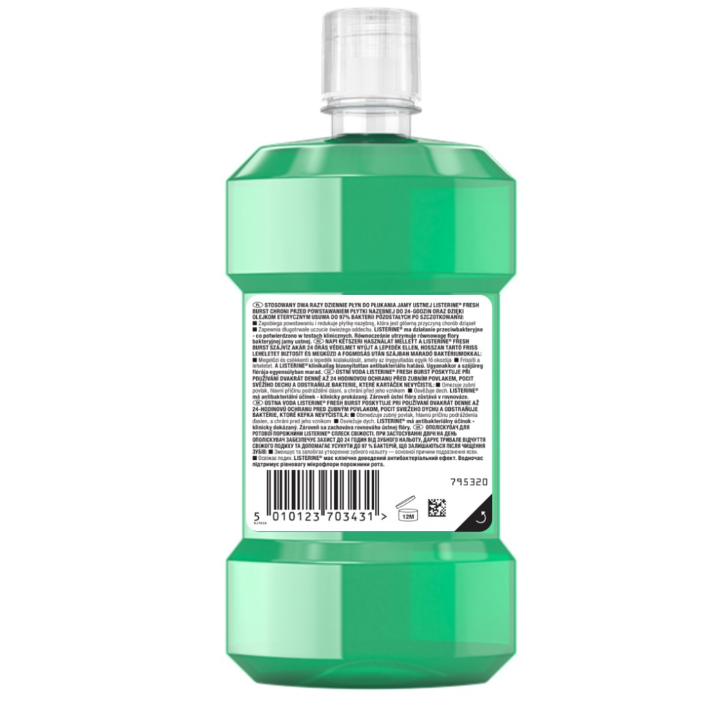 Ополіскувач для порожнини рота Listerine Сплеск свіжості 250 мл (5010123703431)