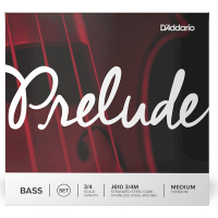 Double bass strings D'Addario Prelude Bass String Set 3/4 Scale Medium Tension (J610 3/4M)