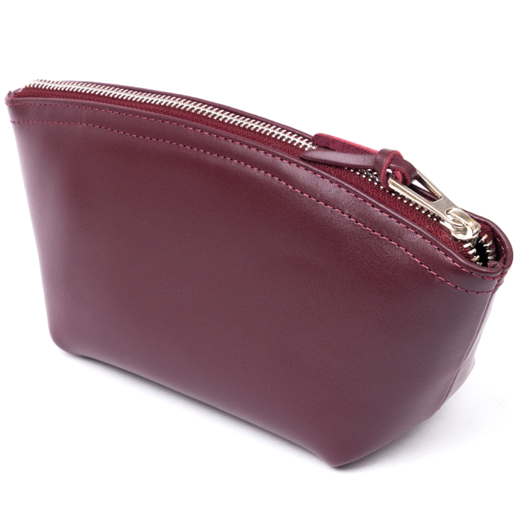 Косметичка Grande Pelle Зі шкіри Сливова (11300)