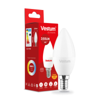 Light bulb Vestum LED C37 4W 3000K 220V E14 (1-VS-1308)