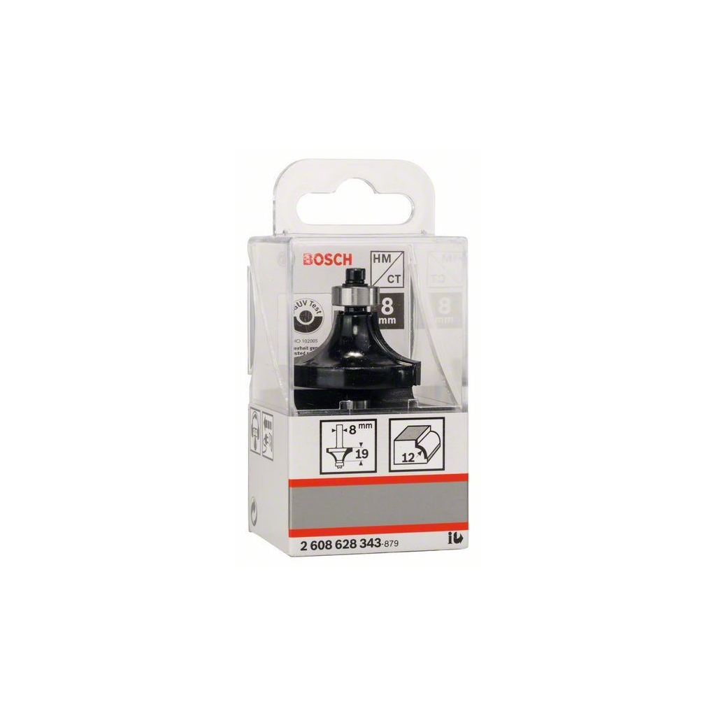 Фреза Bosch Professional карнизна, Std, S8, R12, L19 (2.608.628.343)